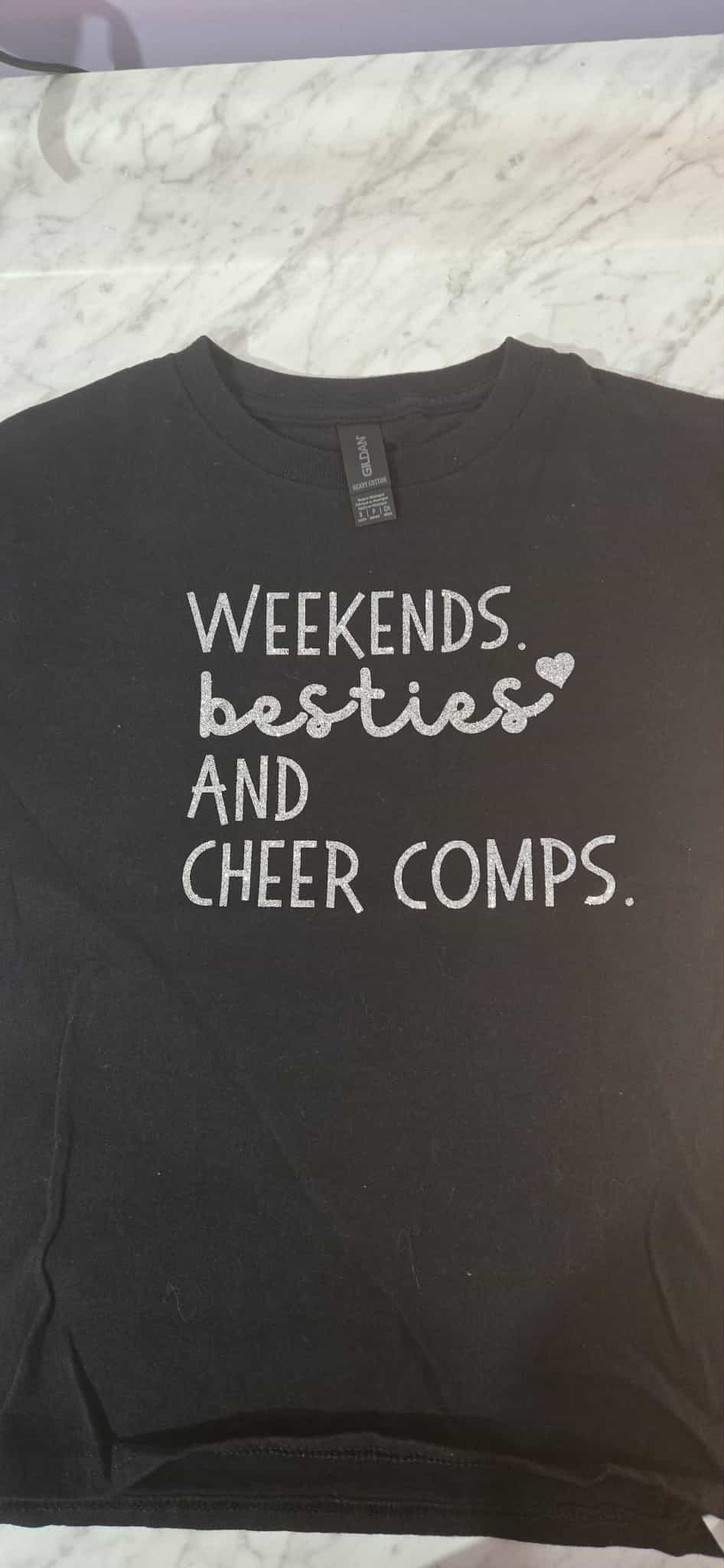Weekends Besties and Cheer Comps -Youth Small- CLEARANCE PRICE!