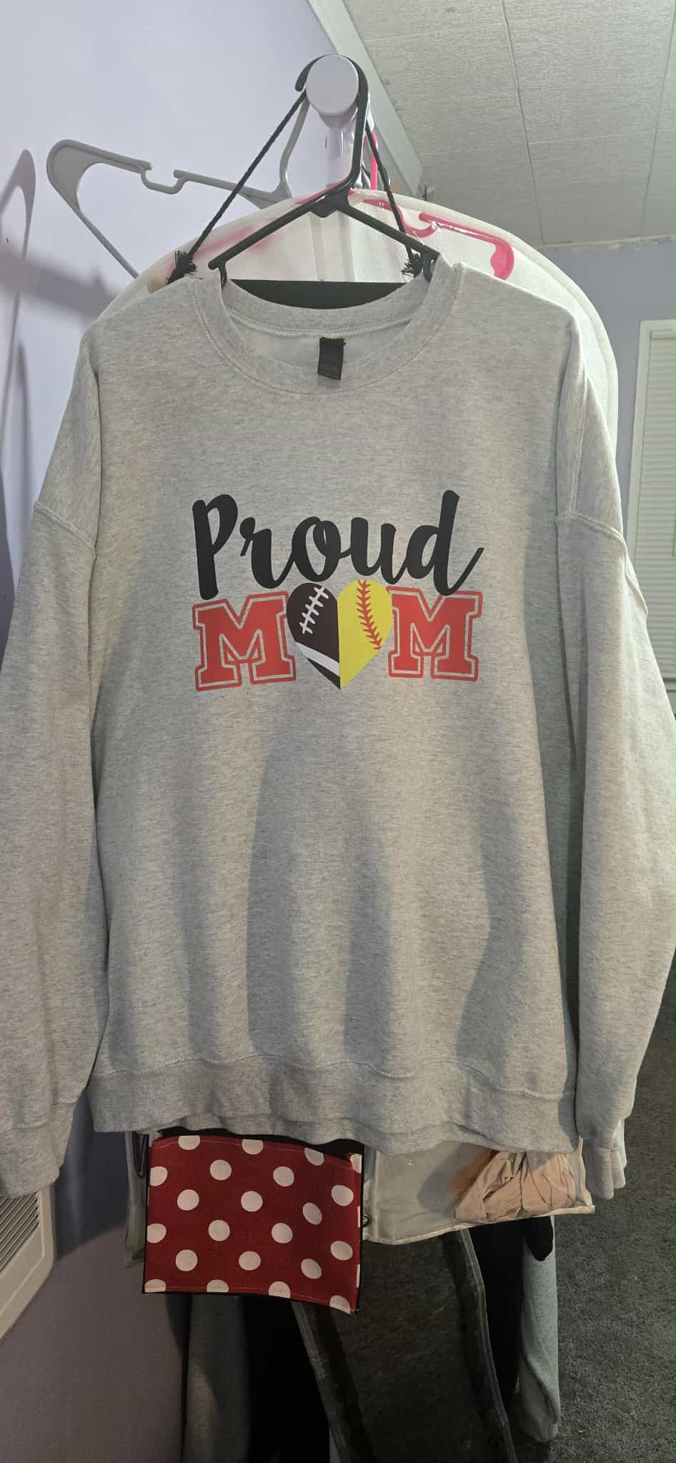 Football/Softball Mom Sweatshirt Size 2XL CLEARANCE PRICE!!!