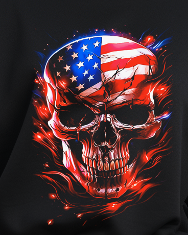 American Flag Skull