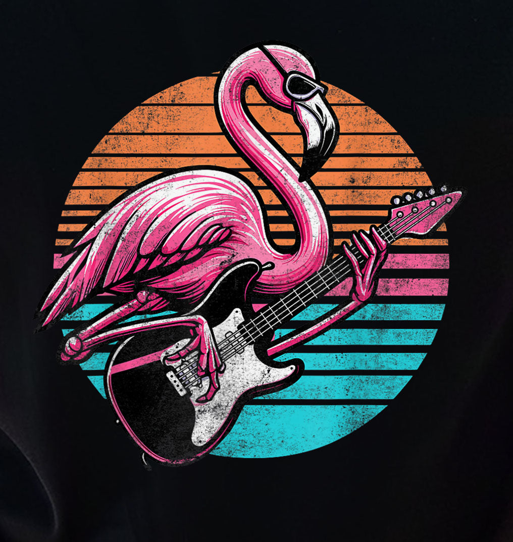 Flamingo Playing Guitar