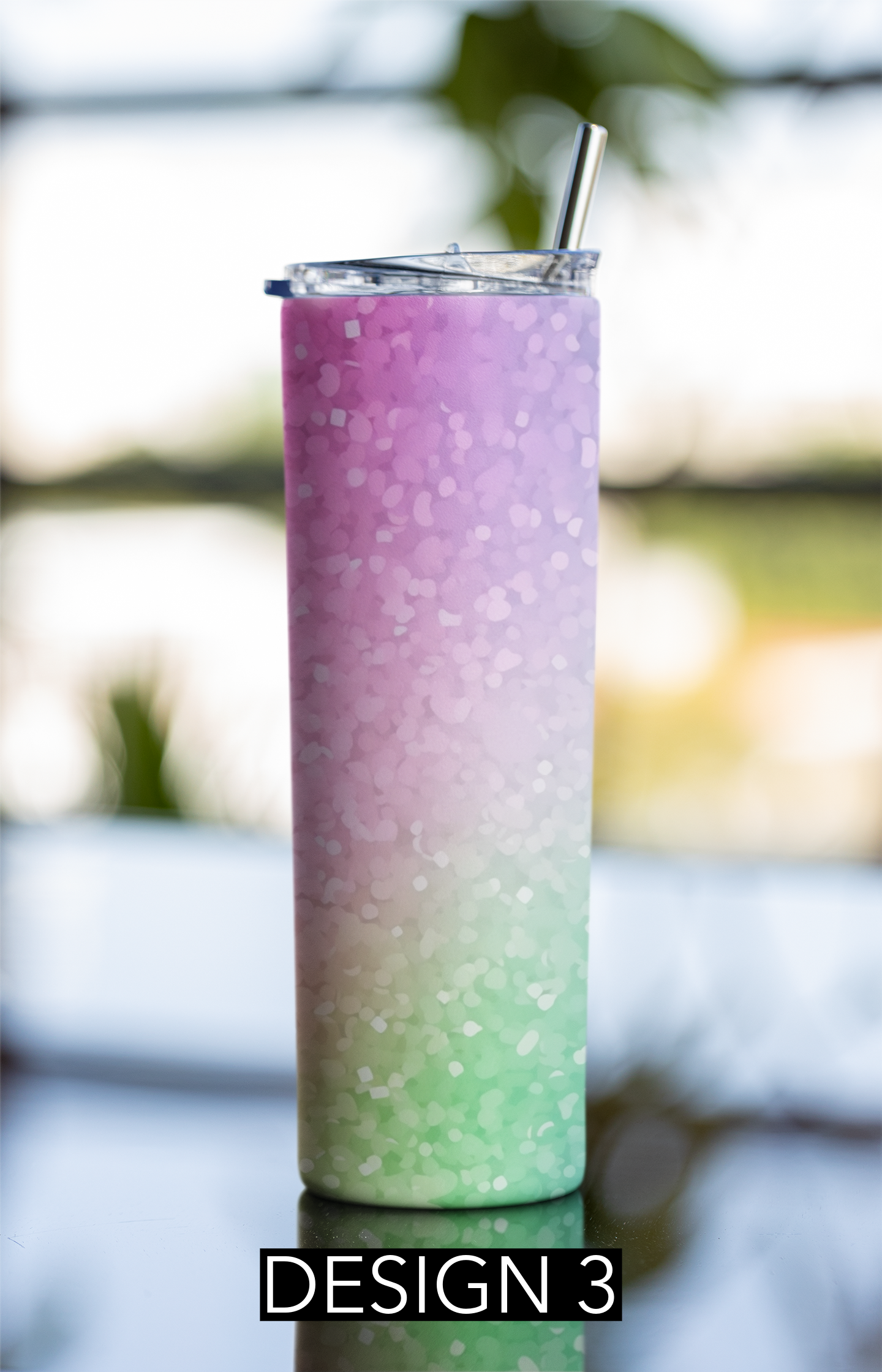 Rainbow Glitter Tumblers (5 designs)