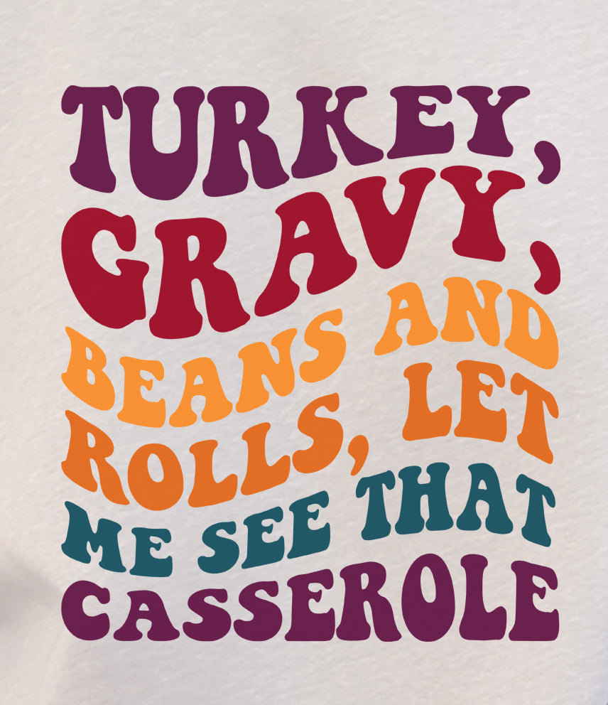 Turkey Gravy Beans And Rolls