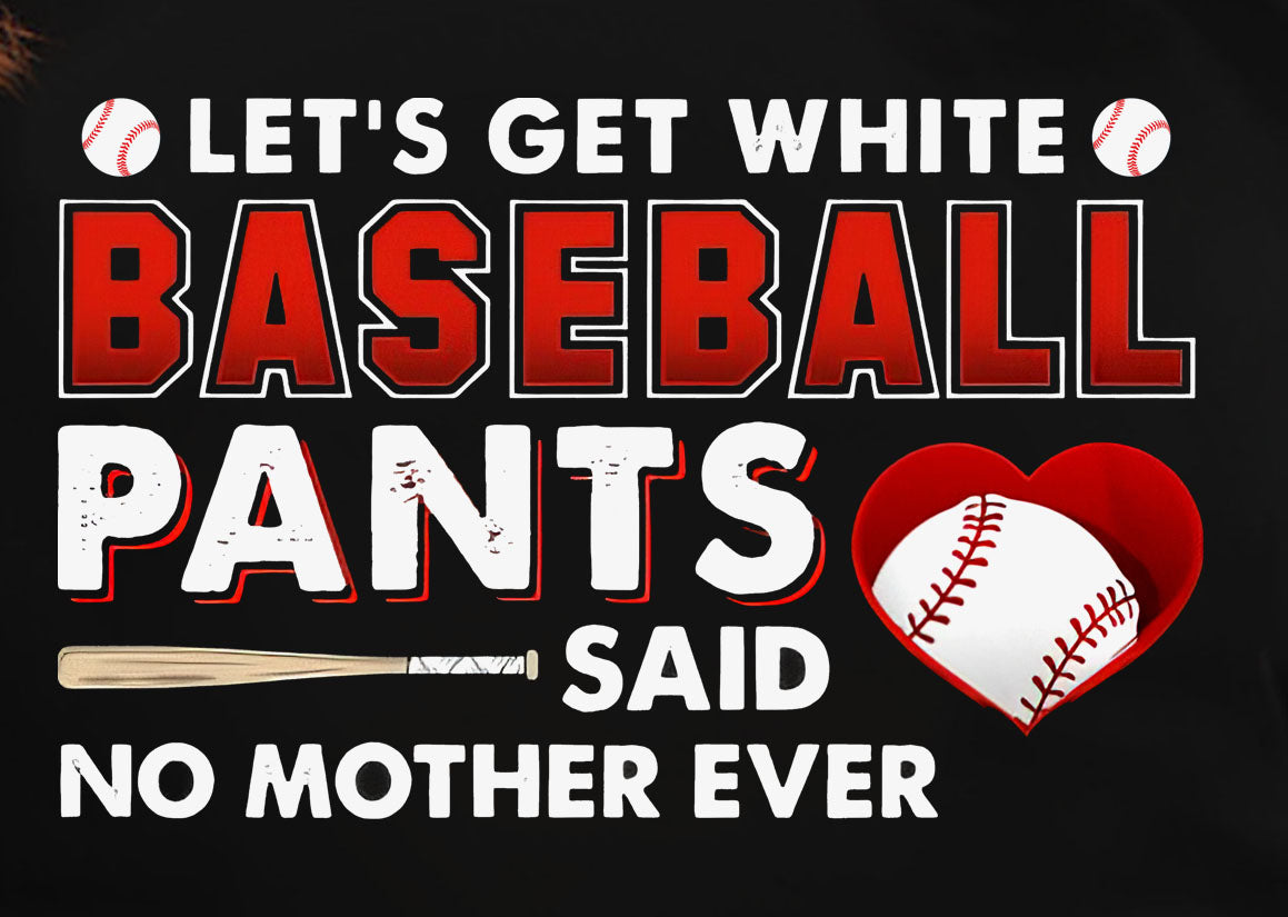 White Baseball Pants