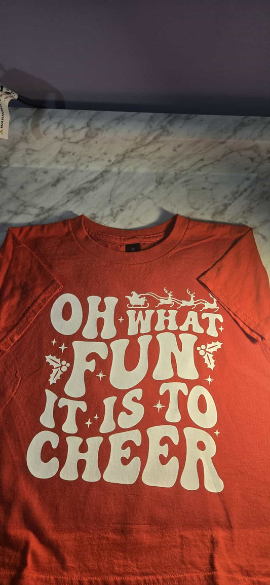 Oh What Fun It Is To Cheer - Youth XS- CLEARANCE PRICE!!!