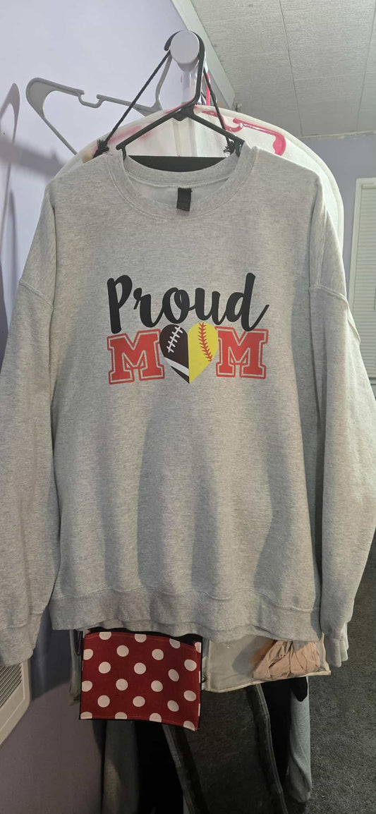 Football/Softball Mom Sweatshirt  Size 2XL    CLEARANCE PRICE!!!
