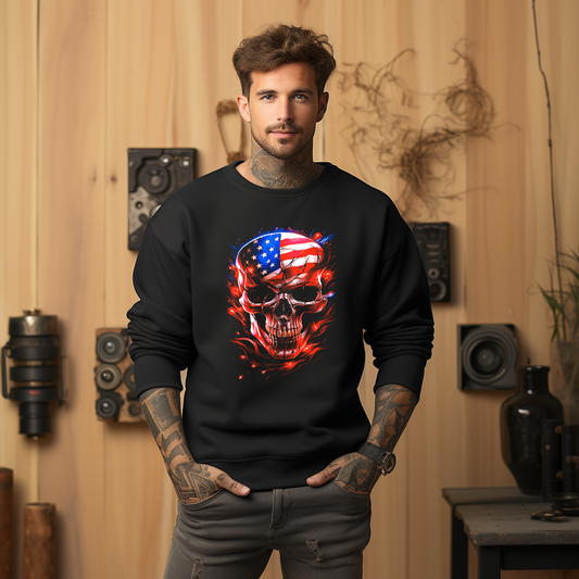 American Flag Skull