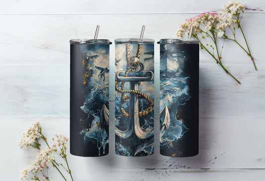 Anchor 20 oz Stainless Steel Tumbler