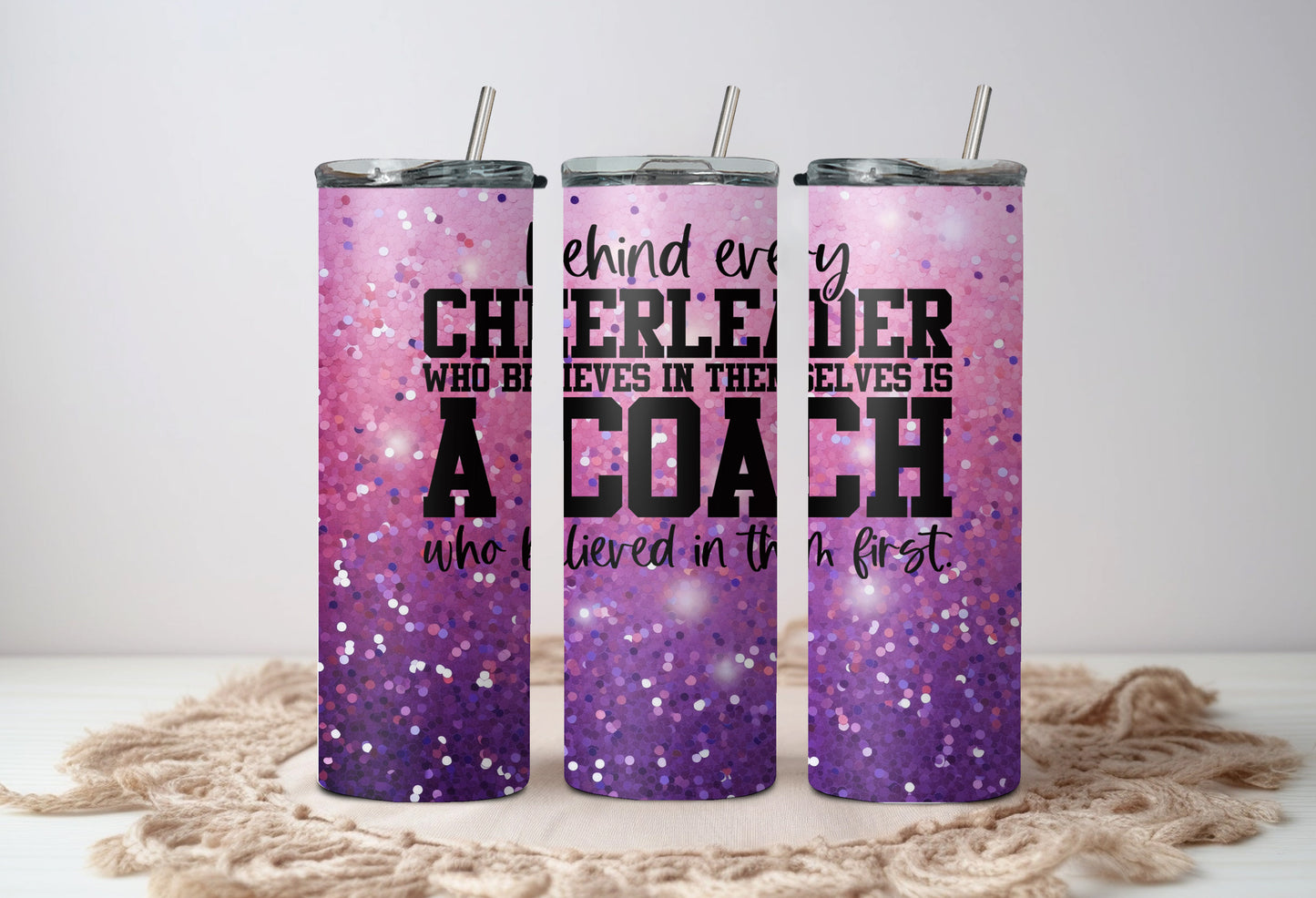 Cheer Coach 20 oz Stainless Steel Tumbler