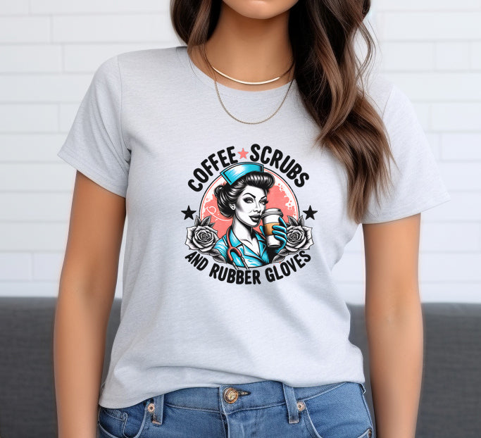 Coffee Scrubs And Rubber Gloves