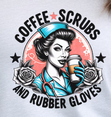 Coffee Scrubs And Rubber Gloves