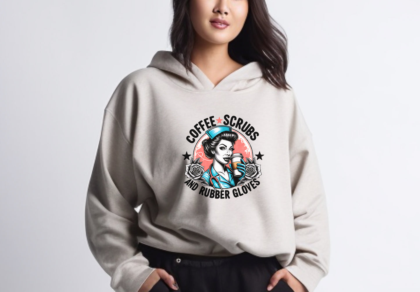 Coffee Scrubs And Rubber Gloves