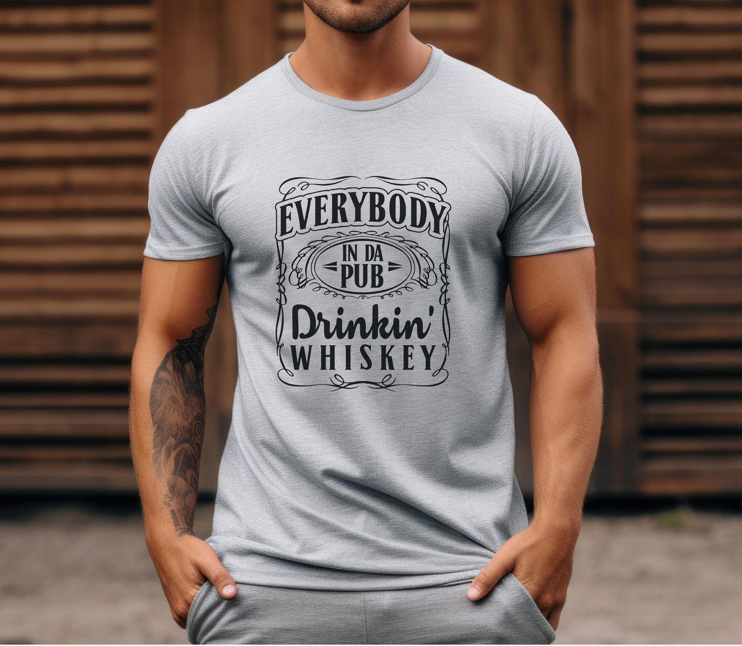 Everyone In The Pub Drinking Whiskey