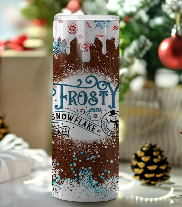 Frosty's Snowflake Cafe 20 oz. Stainless Steel Tumbler