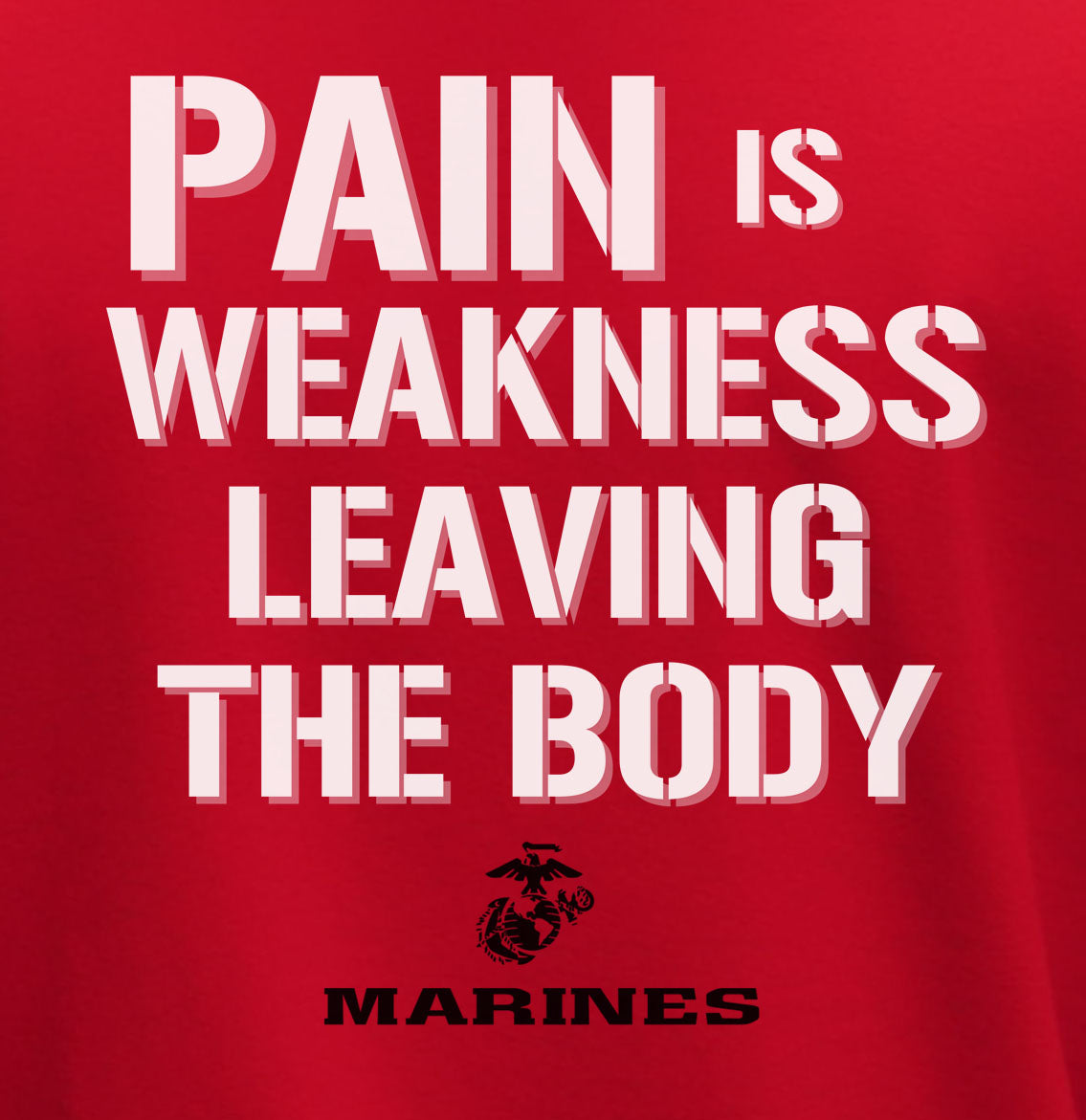 Pain Is Weakness Leaving The Body