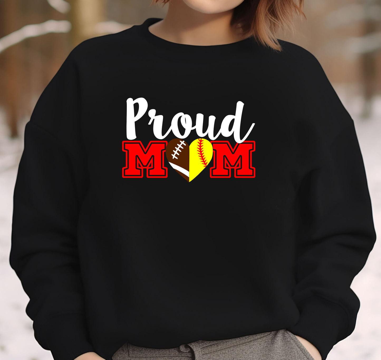 Proud Football And Softball Mom