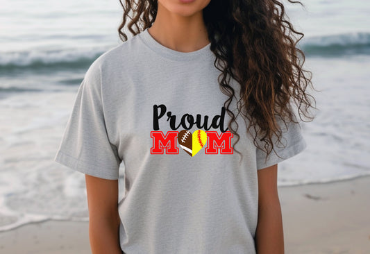 Proud Football Softball Mom