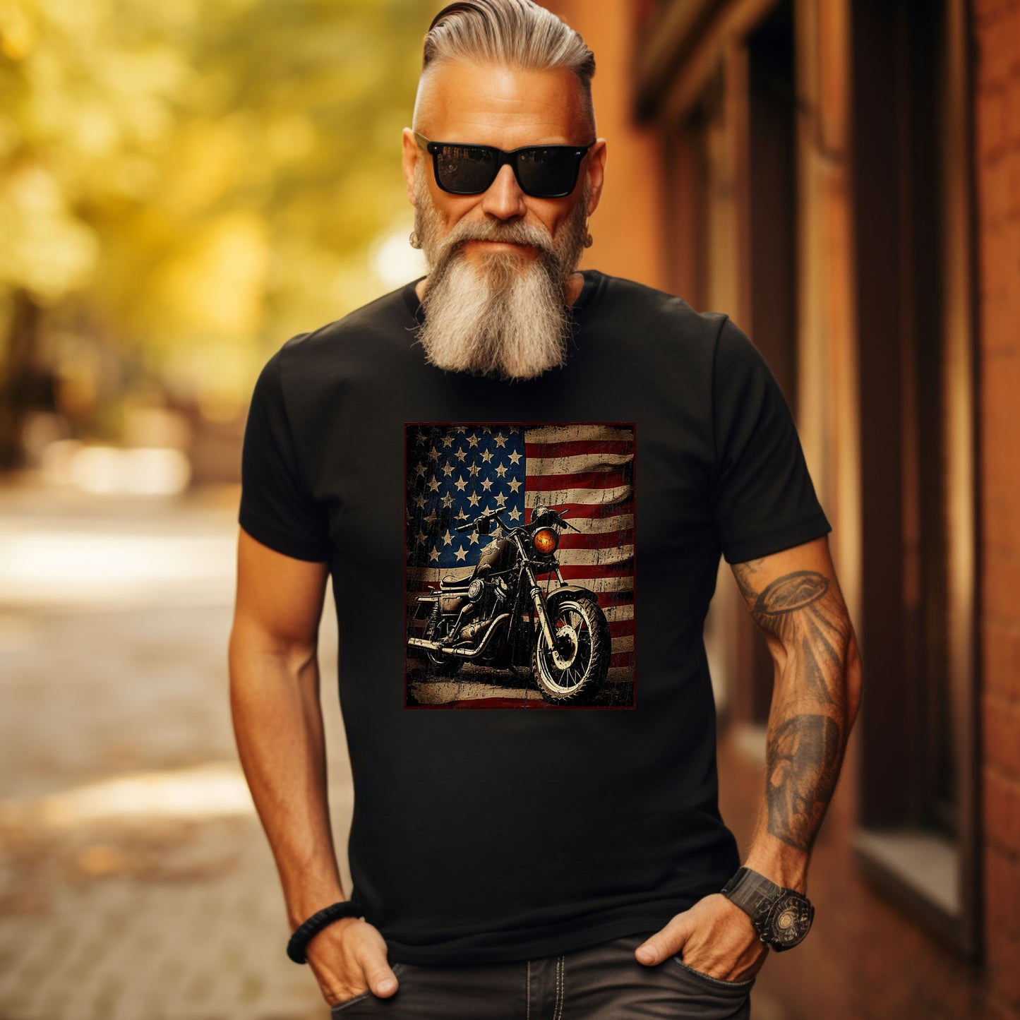 Retro Biker Flag