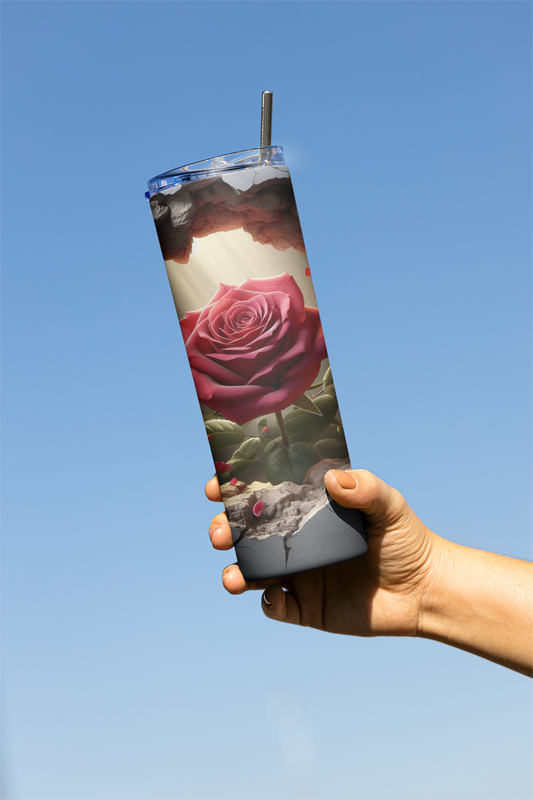 Rose In Wall Tumbler