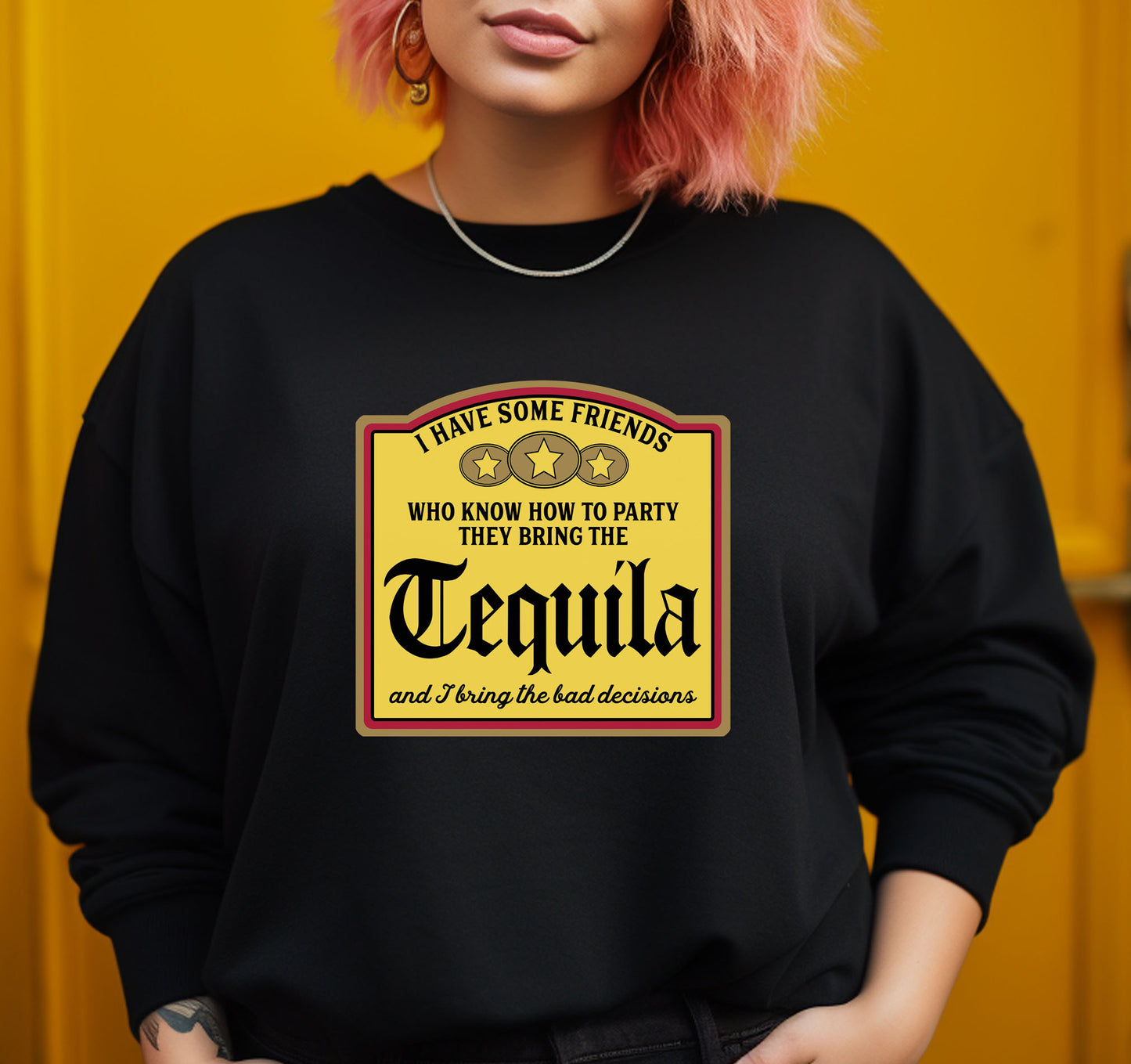 Tequila Label Bad Decisions