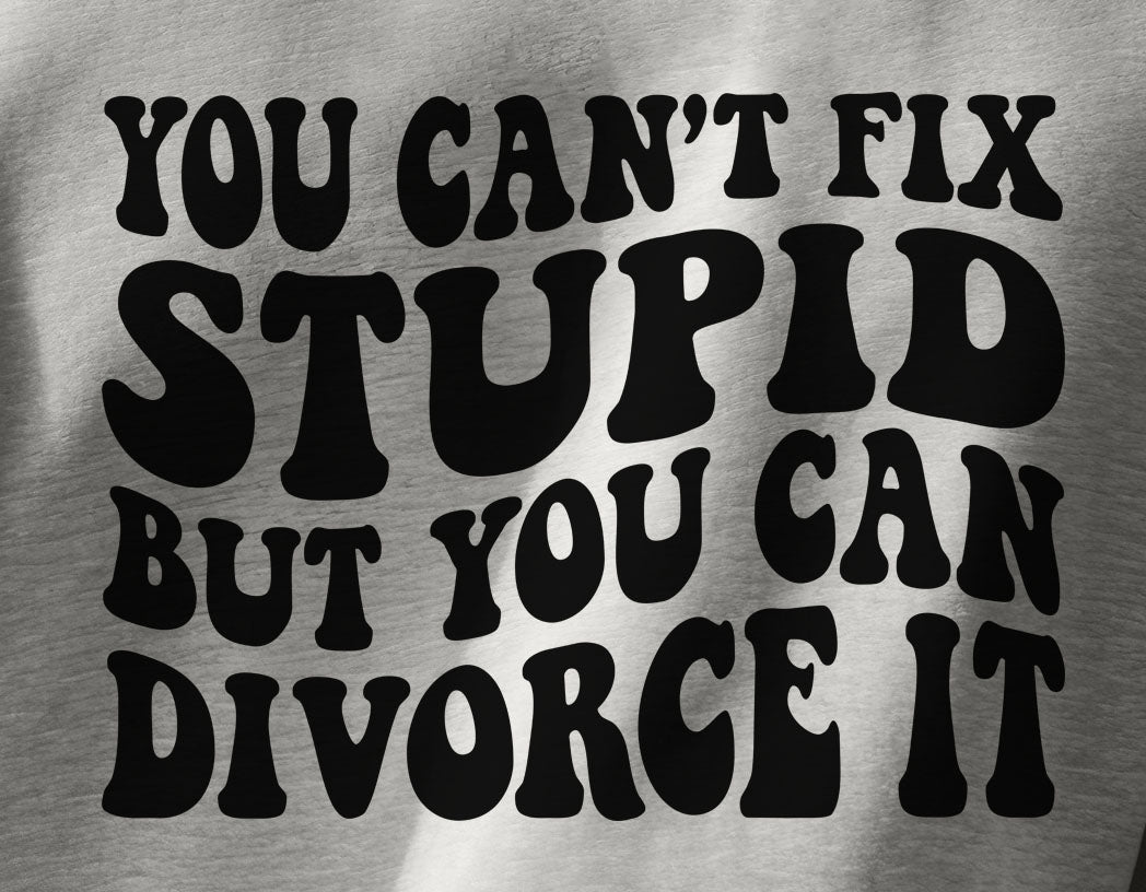 You Can't Fix Stupid But You Can Divorce It